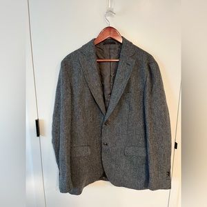 Massimo Dutti Wool Blazer size 42 Gray
